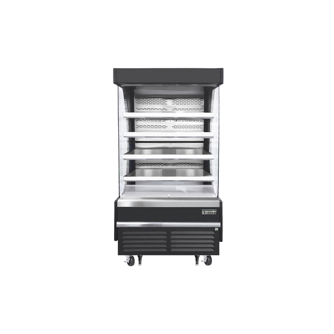 Everest EOMV-36-B-28-T 37 1/4" Black 12.8 cu. ft Open Air Merchandiser