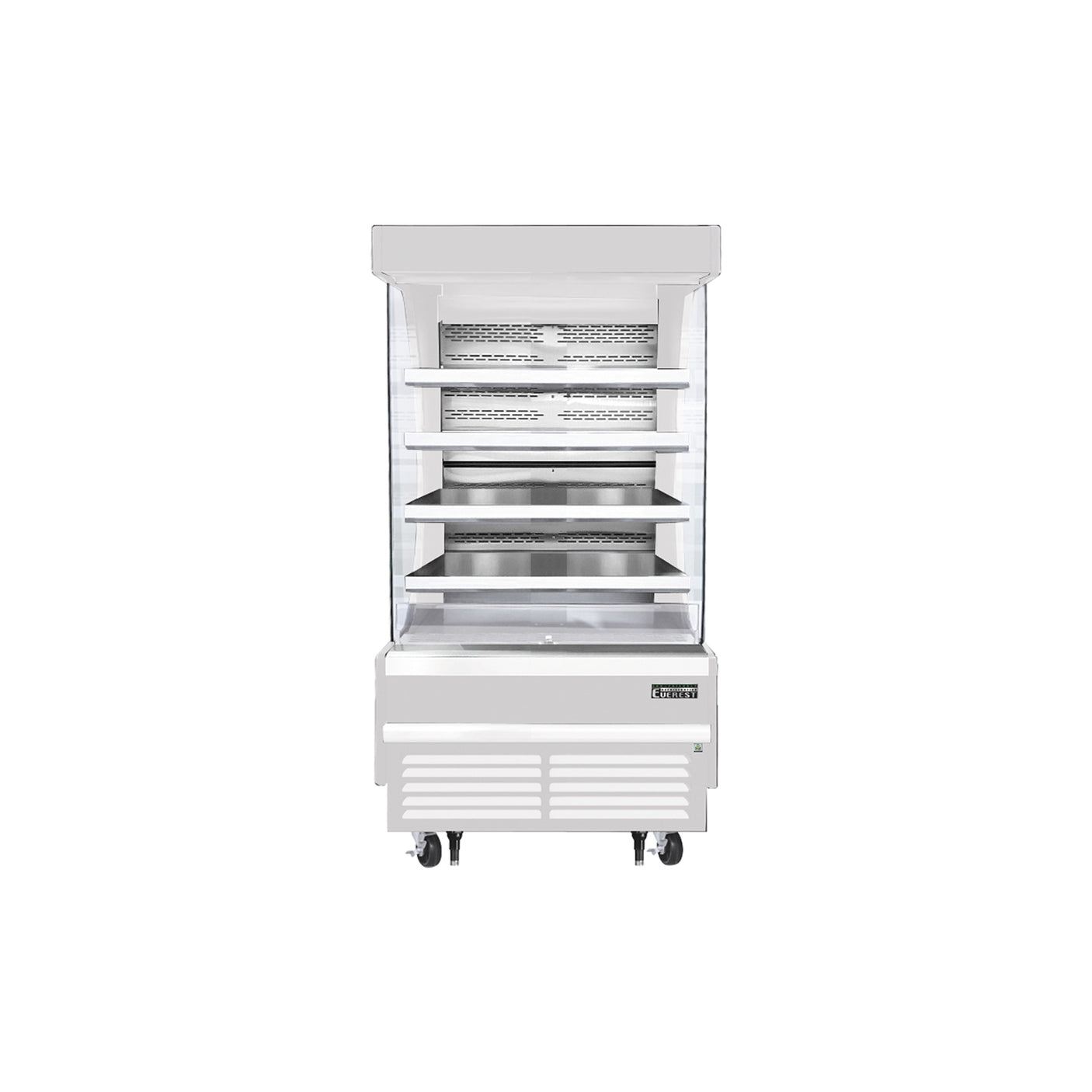 Everest EOMV-36-W-28-T 37 1/4" White 12.8 cu. ft Open Air Merchandiser