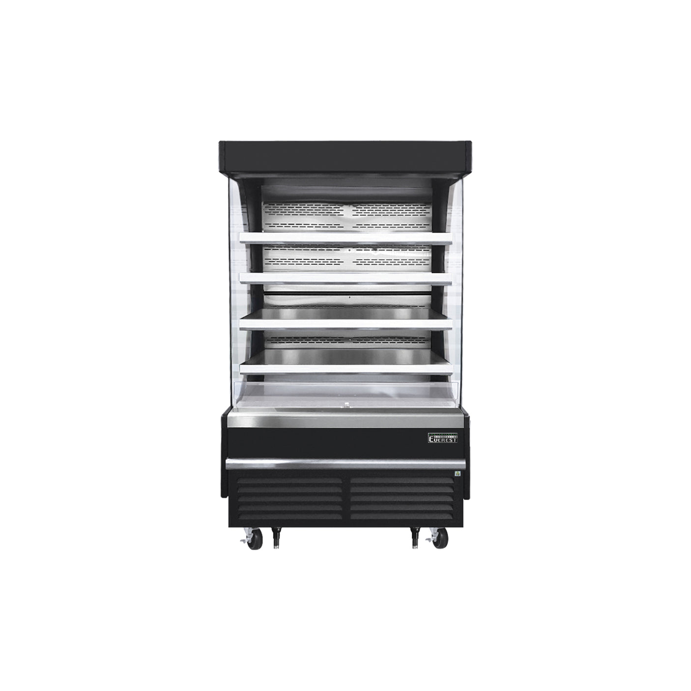 Everest EOMV-48-B-28-T 48" Black 16.8 cu. ft Open Air Merchandiser