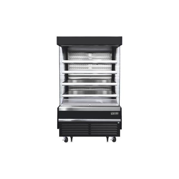 Everest EOMV-48-B-28-T 48" Open Air Merchandisers, Black Exterior, 16.8 cu. ft.