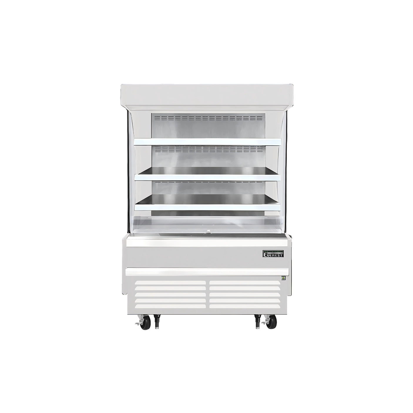 Everest EOMV-48-W-28-S 48" White 12.2 cu. ft Open Air Merchandiser