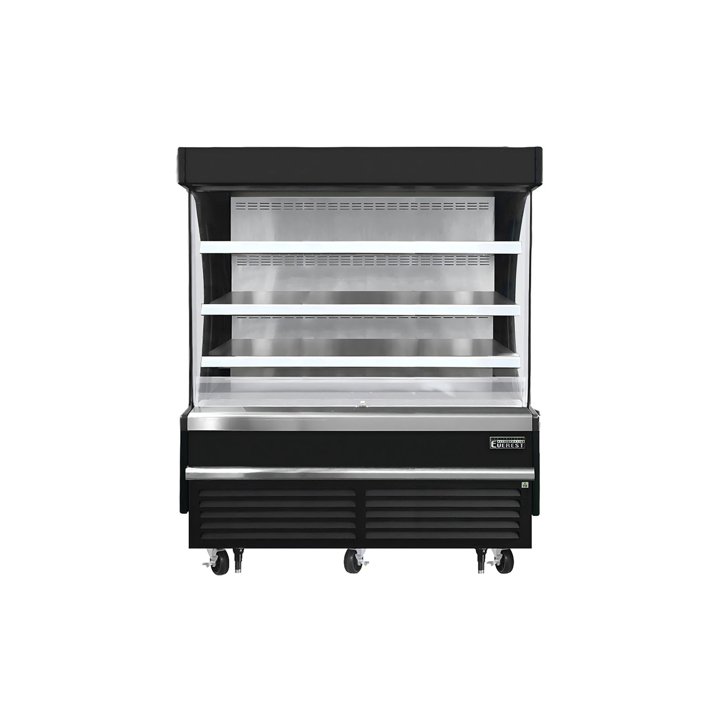 Everest EOMV-60-B-28-S 60" Black 15.4 cu. ft Open Air Merchandiser