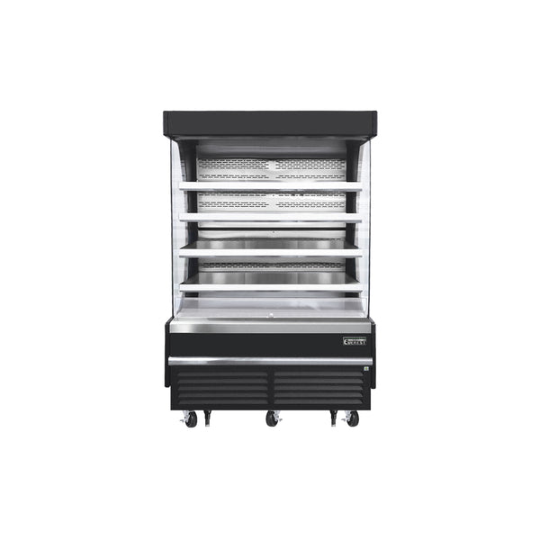 Everest EOMV-60-B-35-T 60" Open Air Merchandisers, Black Exterior, 30.2 cu. ft.