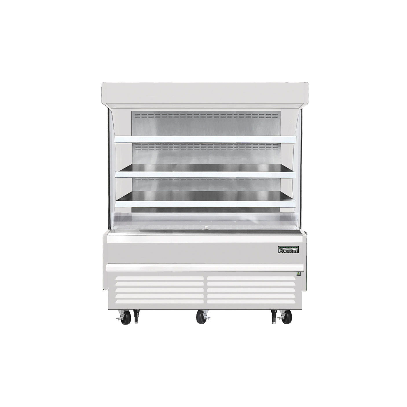 Everest EOMV-60-W-28-S 60" White 15.4 cu. ft Open Air Merchandiser
