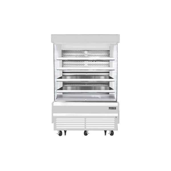Everest EOMV-60-W-28-T 60" Open Air Merchandisers, White Exterior, 21.2 cu. ft.