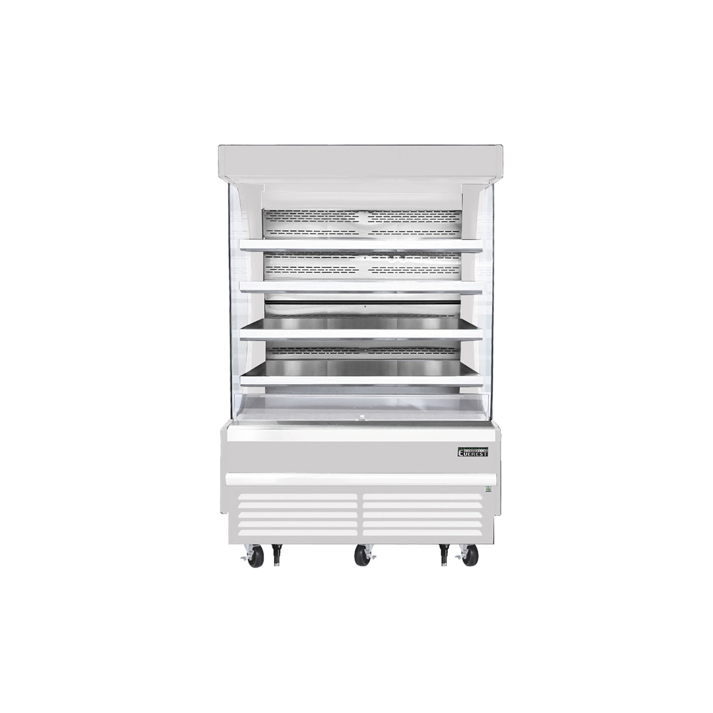Everest EOMV-60-W-35-T 60" White 30.2 cu. ft Open Air Merchandiser
