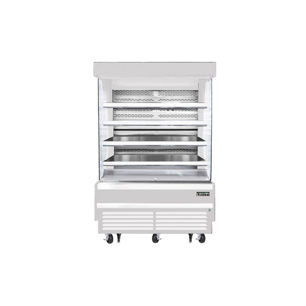 Everest EOMV-60-W-35-T 60" Open Air Merchandisers, White Exterior, 30.2 cu. ft.