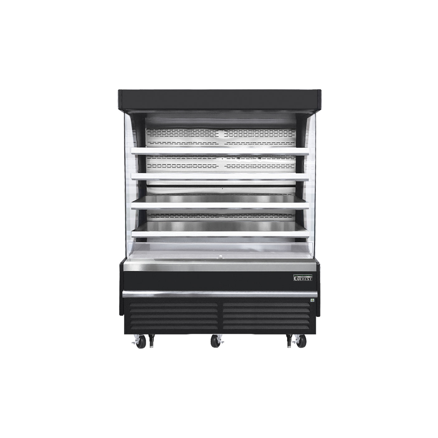Everest EOMV-72-B-28-T 73 1/4" Black 26 cu. ft Open Air Merchandiser