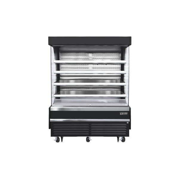Everest EOMV-72-B-28-T 73 1/4" Open Air Merchandisers, Black Exterior, 26 cu. ft.