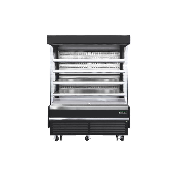 Everest EOMV-72-B-35-T 73 1/4" Open Air Merchandisers, Black Exterior, 37 cu. ft.