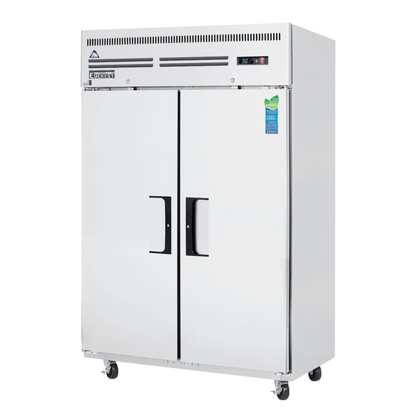 Everest ESR2 74 3/4" Reach-In Refrigerator with 2 Solid Full Doors, Top Mount, Stainless Steel, 48 cu. ft.