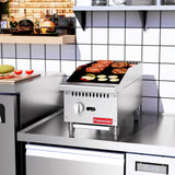 Flamaster FLM-CB12-M 12" Countertop Gas Charbroiler, NG/LPG, 35,000 BTU, 1 Burner