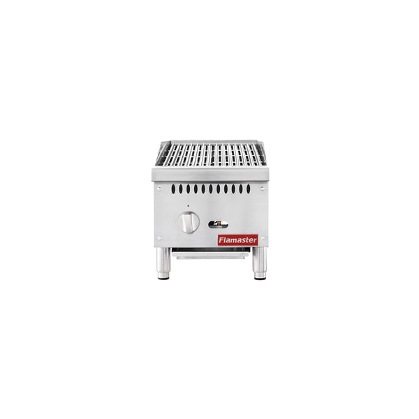 Flamaster FLM-CB12-M 12" NG/LPG Gas Charbroiler with 35,000 BTU Output
