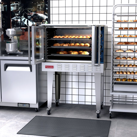 Flamaster FLM-COE240-1 38" Commercial Single Deck Electric Convection Oven - 5 Racks, 240V