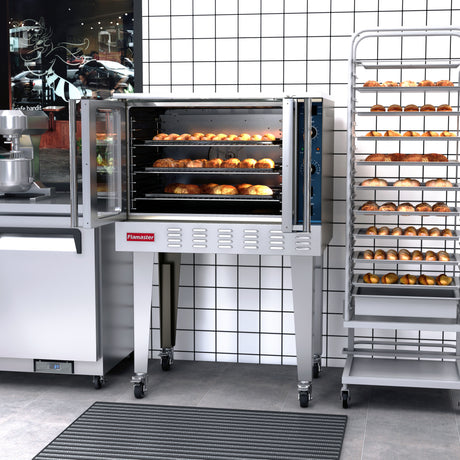 Flamaster FLM-COG 38" Single Deck Gas Convection Oven, NG/LPG, 5 Racks, 54,000 BTU