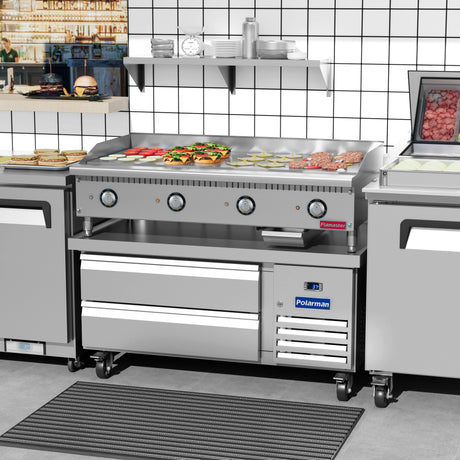 Flamaster FLM-G48-E 48" Commercial Electric Griddle - 208V/240V