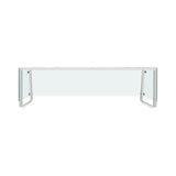 Flamaster FLM-ST4-OSG Trapezoid Sneeze Guard for 4-Pan Steam Table