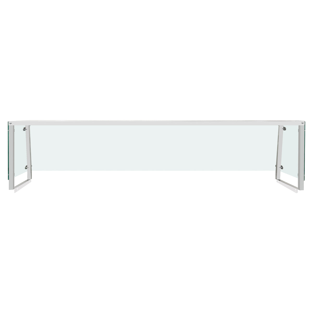 Flamaster FLM-ST5-OSG Trapezoid Sneeze Guard for 5-Pan Steam Table