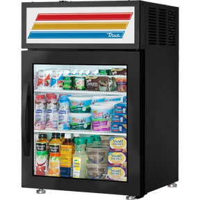 True GDM-05-HC~FGD01 24" Black Refrigerated Glass Door Merchandiser