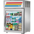 True GDM-05-S-HC~FGD01 24" Stainless Steel Refrigerated Glass Door Merchandiser