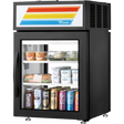 True GDM-05PT-HC~FGD01 24" Black Pass-Thru Refrigerated Glass Door Merchandiser