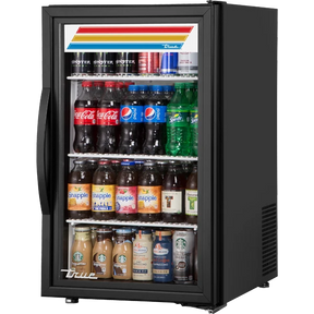 True GDM-06-34-HC~TSL01 20 1/2" Black Refrigerated Glass Door Merchandiser