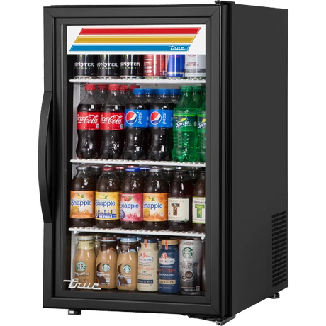 True GDM-06-34-HC~TSL01 20 1/2" Black Refrigerated Glass Door Merchandiser