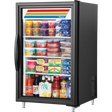 True GDM-07-HC~TSL01 24 1/8" Black Refrigerated Glass Door Merchandiser