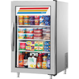 True GDM-07-S-HC~FGD01 24 1/8" Stainless Steel Refrigerated Glass Door Merchandiser