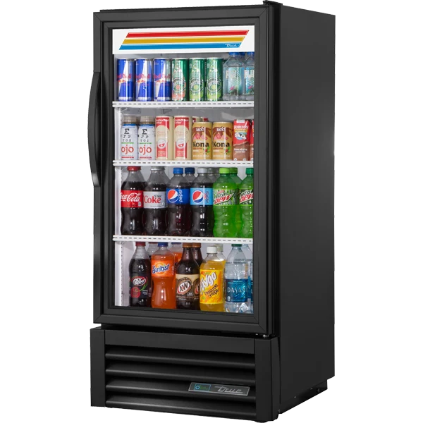 True GDM-08-HC~TSL01 23 1/2" Black Refrigerated Glass Door Merchandiser