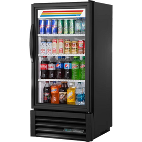 True GDM-08-HC~TSL01 23 1/2" Black Refrigerated Glass Door Merchandiser