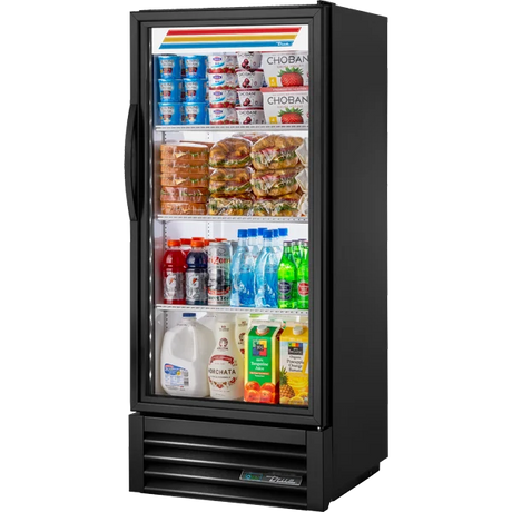 True GDM-10-58-HC~TSL01 24 7/8" Black Refrigerated Glass Door Merchandiser