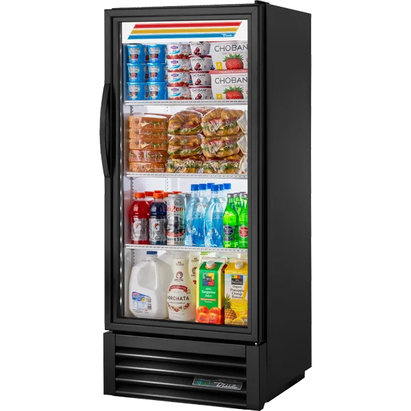 True GDM-10-58-HC~TSL01 24 7/8" Black Refrigerated Glass Door Merchandiser