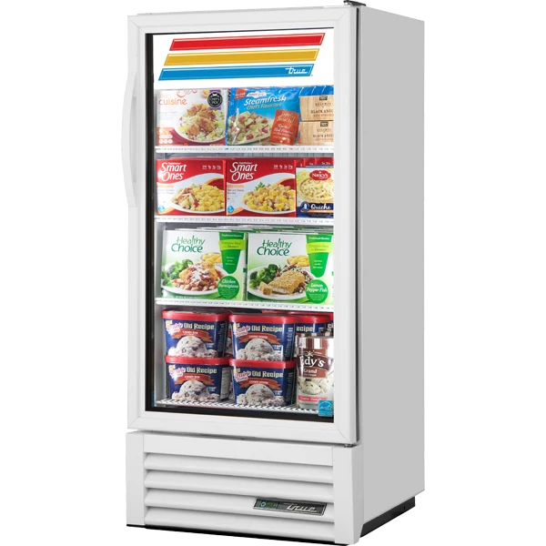 True GDM-10F-HC~TSL01 24 7/8" Black Glass Door Merchandiser Freezer