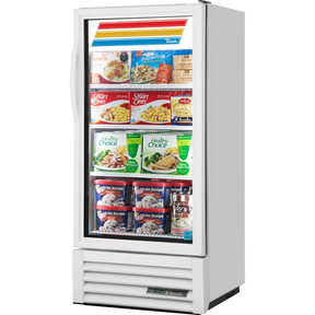 True GDM-10F-HC~TSL01 24 7/8" Black Glass Door Merchandiser Freezer