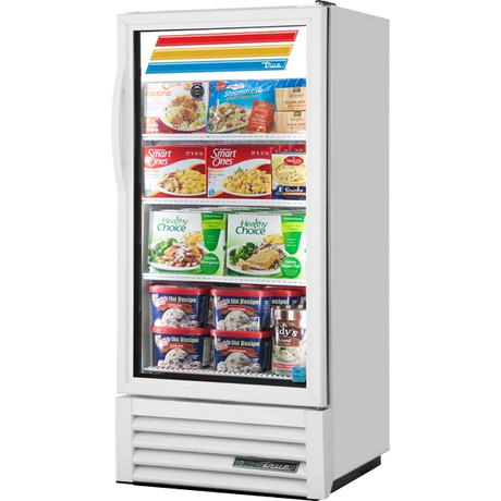 True GDM-10F-HC~TSL01 24 7/8" Black Glass Door Merchandiser Freezer