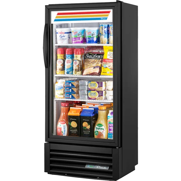 True GDM-10SSL-HC~TSL01 24 7/8" Black Refrigerated Glass Door Merchandiser