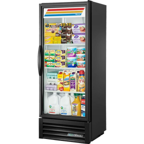 True GDM-12-HC~TSL01 Black Refrigerated Glass Door Merchandiser