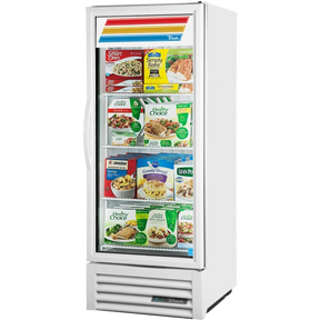 True GDM-12F-HC~TSL01 Black Glass Door Merchandiser Freezer