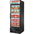 True GDM-23F-HST-HC~TSL01 Black Glass Door Merchandiser Freezer with Health Safety Timer
