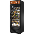 True GDM-23W-HC~TSL01 Black Glass Door Wine Merchandiser