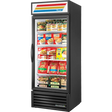 True GDM-26F-FLX-HC~TSL01 Black Flex Temp Glass Door Merchandiser Freezer