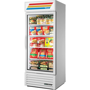 True GDM-26F-HC~TSL01 Black Glass Door Merchandiser Freezer