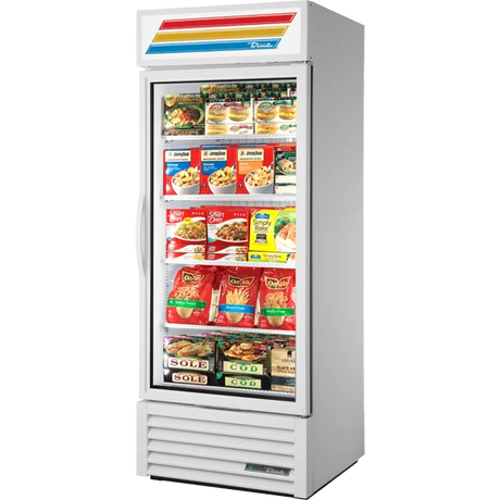 True GDM-26F-HC~TSL01 Black Glass Door Merchandiser Freezer