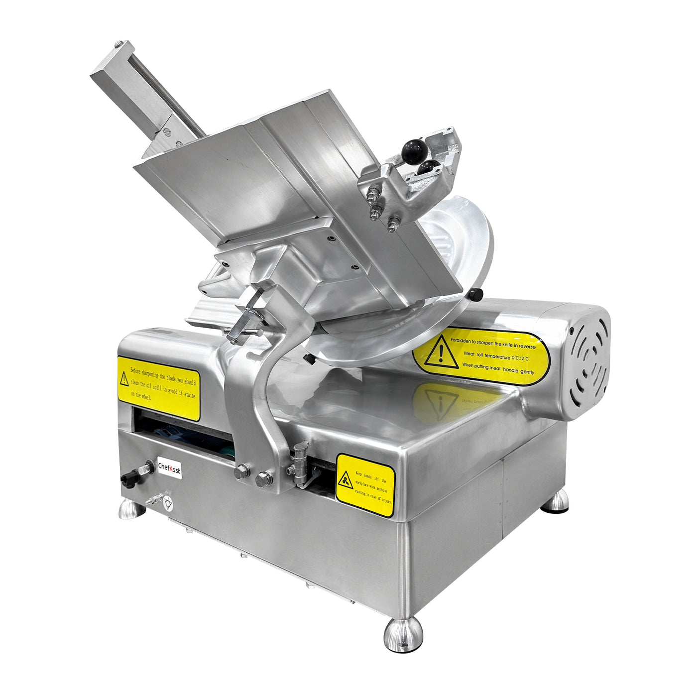 ChefAsst HB-320 Heavy-Duty Automatic Meat Slicer with 12.6" Stainless Steel Blade
