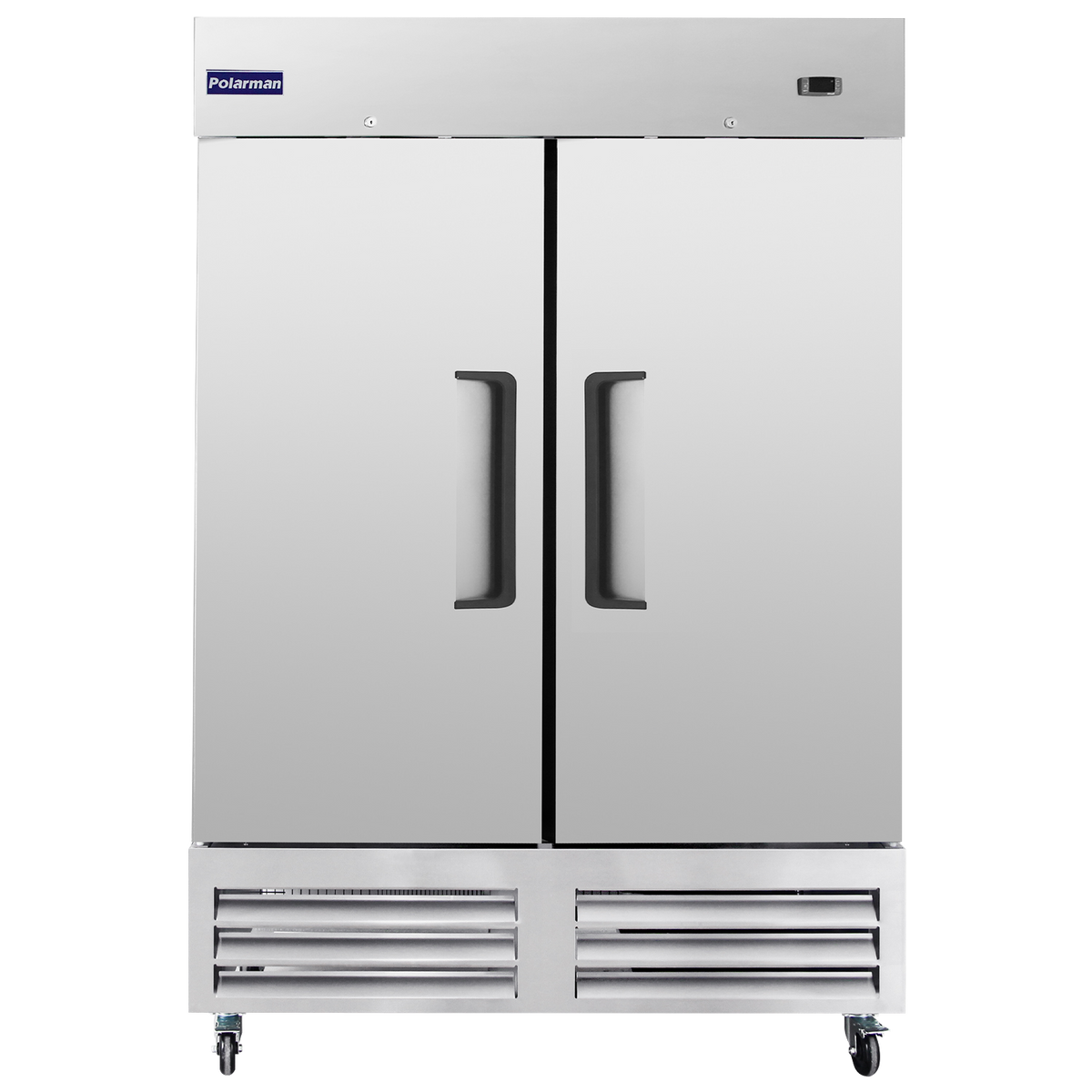 Chumart  53 15/16" Reach-In Freezer with Double Solid Doors, Bottom Mount, Stainless Steel, 49 cu. ft.