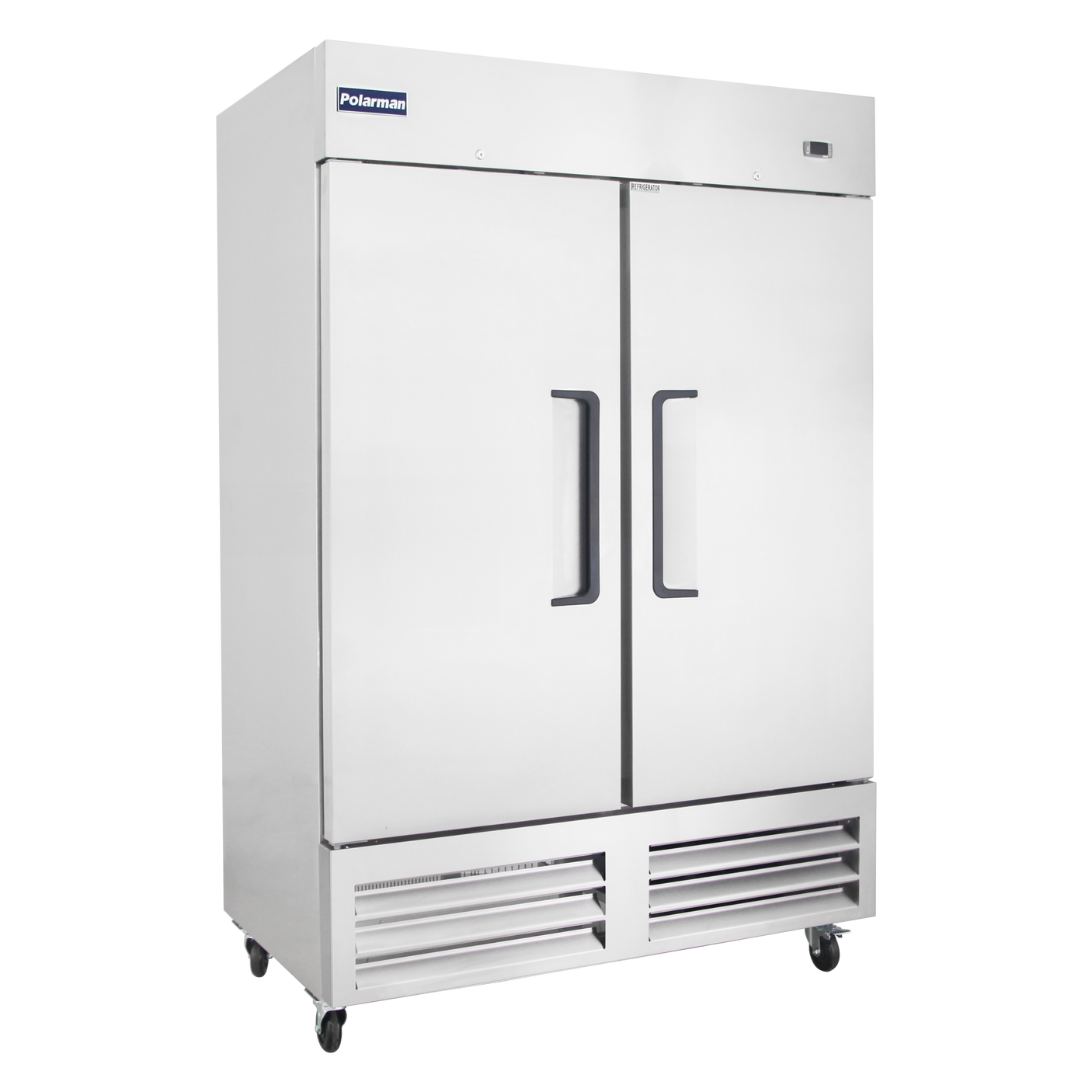 Chumart  53 15/16" Reach-In Freezer with Double Solid Doors, Bottom Mount, Stainless Steel, 49 cu. ft.