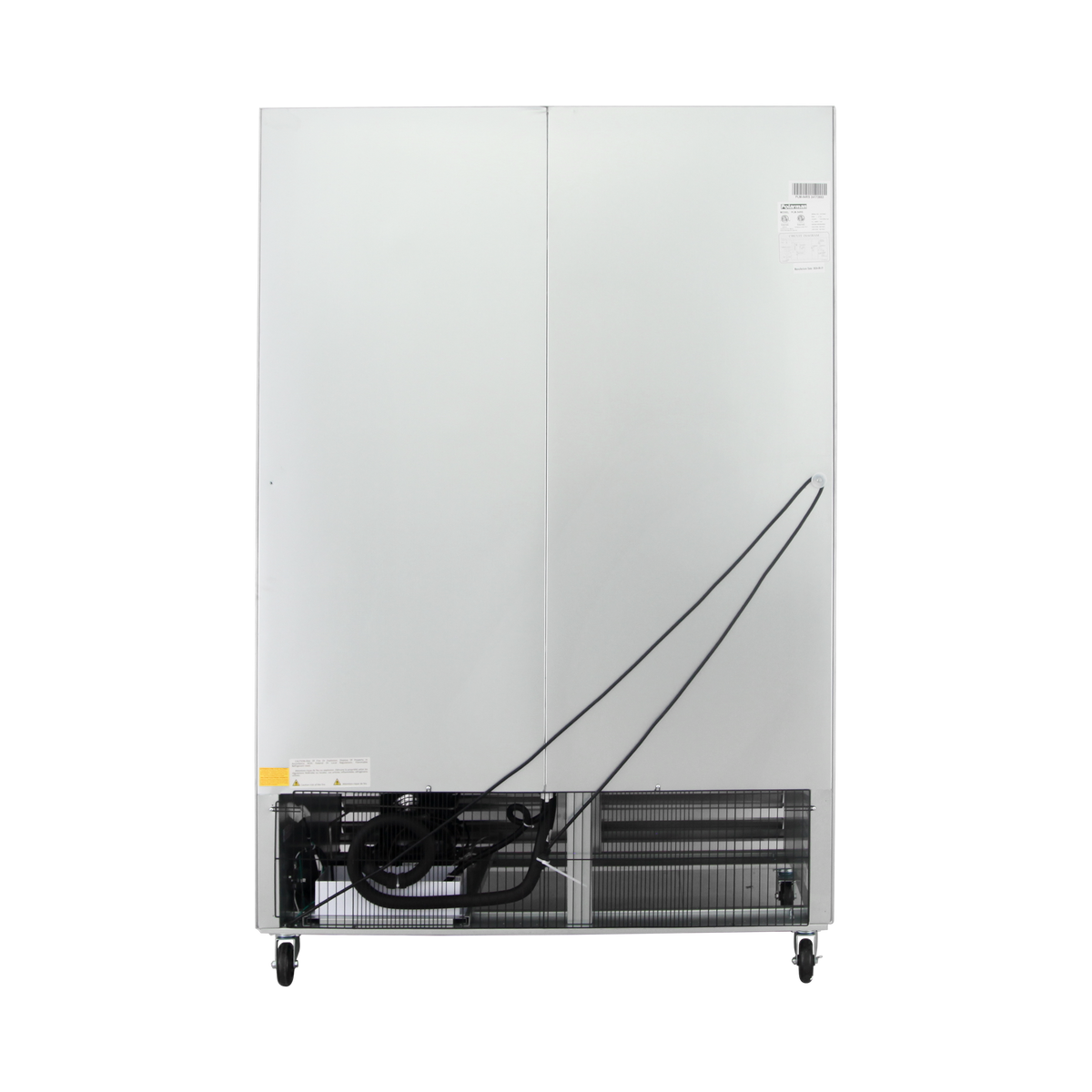 Chumart  53 15/16" Reach-In Freezer with Double Solid Doors, Bottom Mount, Stainless Steel, 49 cu. ft.