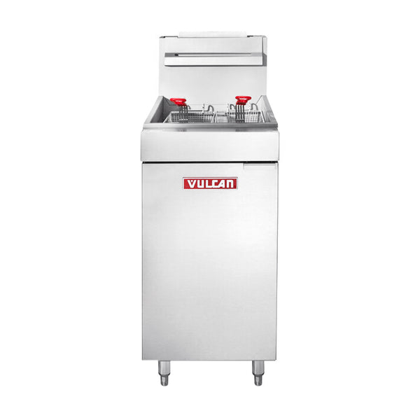 Vulcan LG300-1 35-40 lb. Natural Gas Floor Fryer - 90,000 BTU