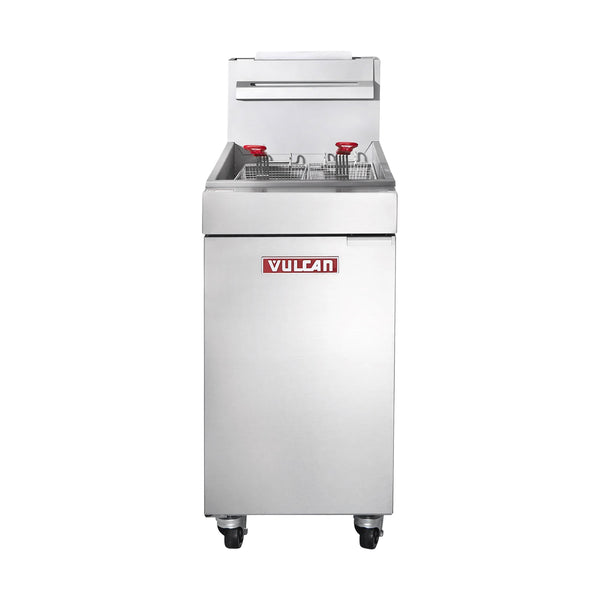 Vulcan LG300-LP 35-40 lb. Liquid Propane Floor Fryer - 90,000 BTU